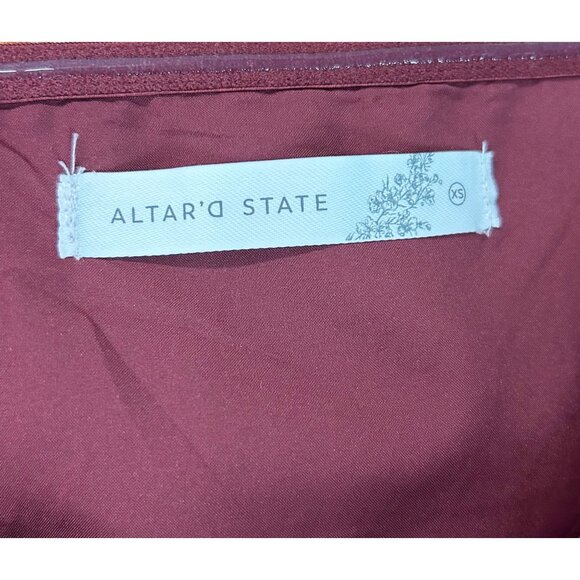 NEW Altar’d State Red Plaid Strapless Dress Sweetheart A-line Tulle Lined Size X - Picture 5 of 5